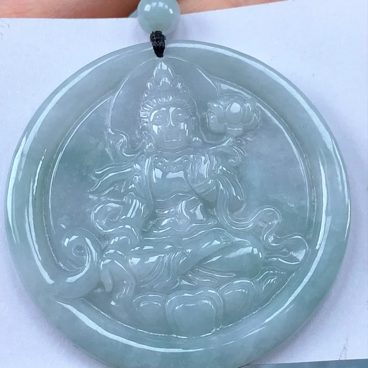 颈饰未镶嵌翡翠大势至菩萨吊坠