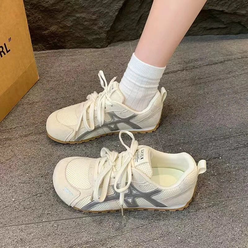 透气ins平底学生夏季百搭运动鞋时尚休闲鞋胶粘厚底