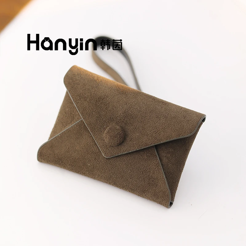 非金属皮质吊坠 时尚百搭仿绒皮零钱包随身小饰品袋包包挂件