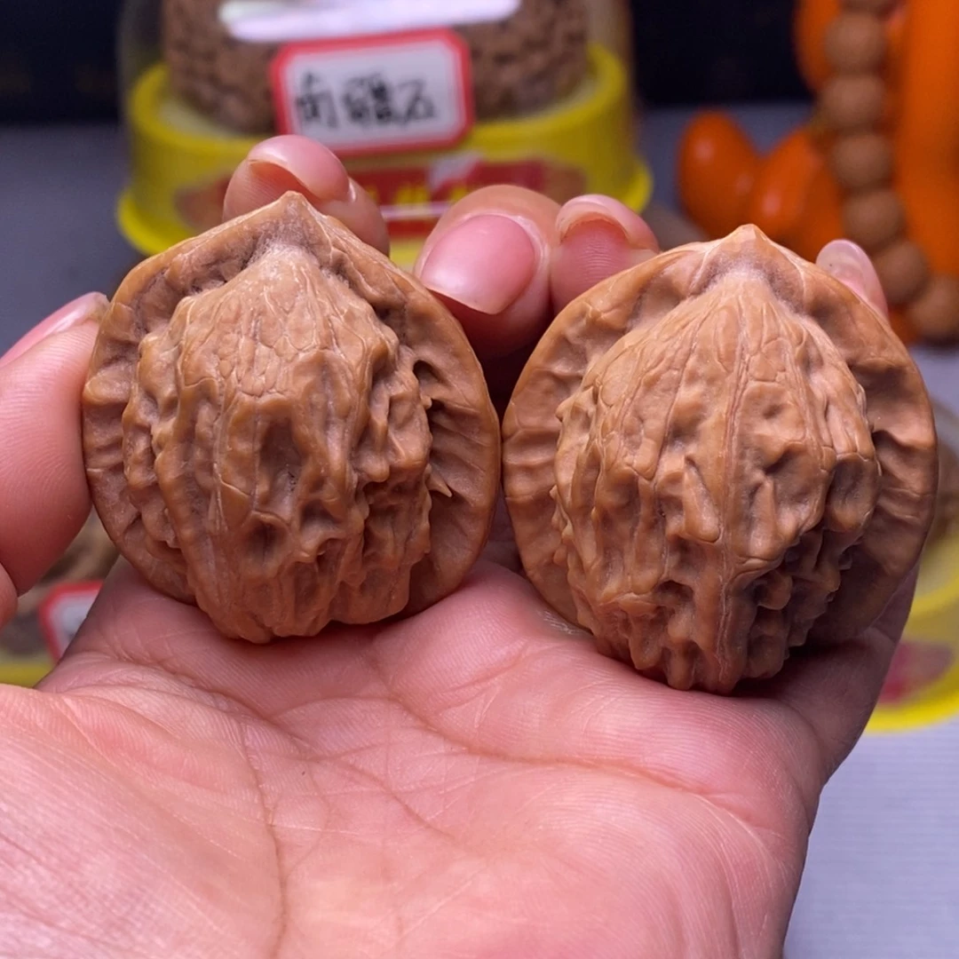 把件文玩核桃016大红袍40尺全品