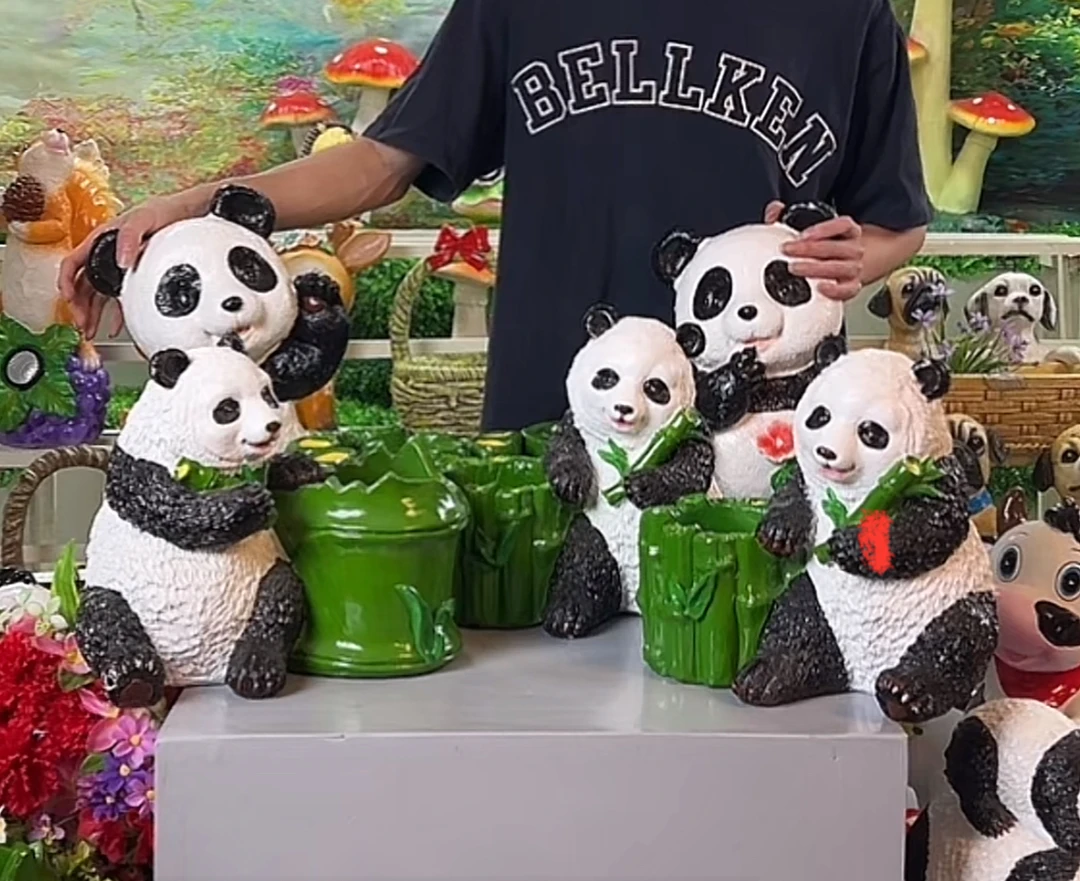 熊猫花缸5件套######0001