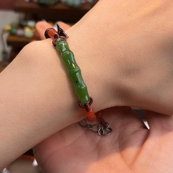 和田玉未镶嵌手链