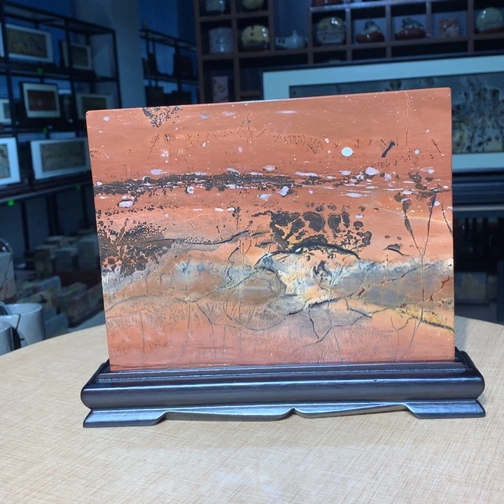 广西国画石摆件，观赏收藏