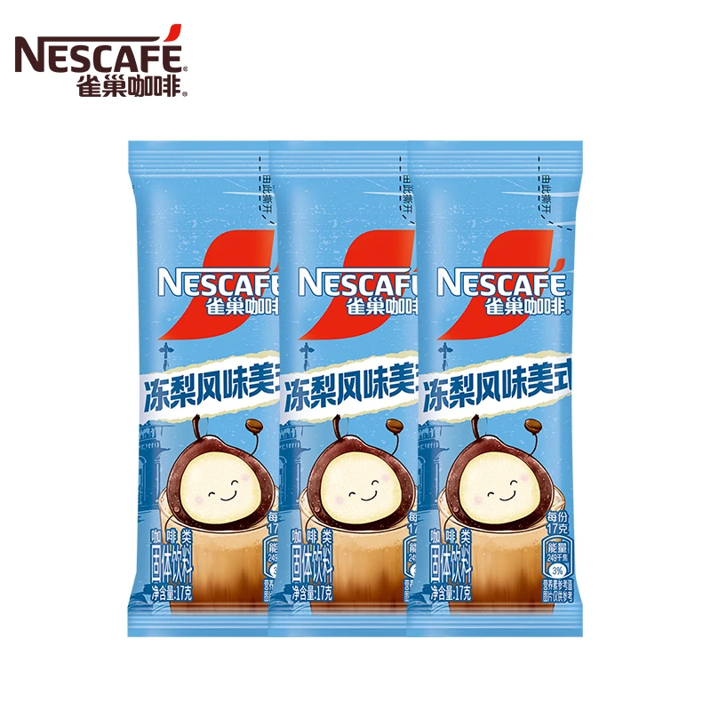 NESCAFE/雀巢咖啡冻梨美式速溶咖啡粉17g*1条 -保质期至26年3月