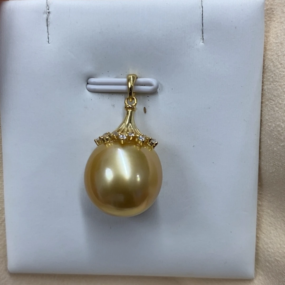 银S925镶嵌海水珍珠颈饰，链接14