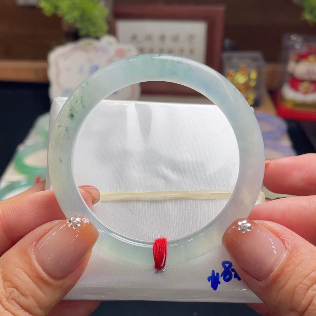 翡翠手镯未镶嵌翡翠51圆条