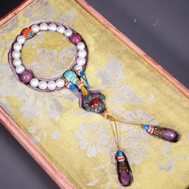 清 珍珠十八籽手持 听雨轩 Z 89332