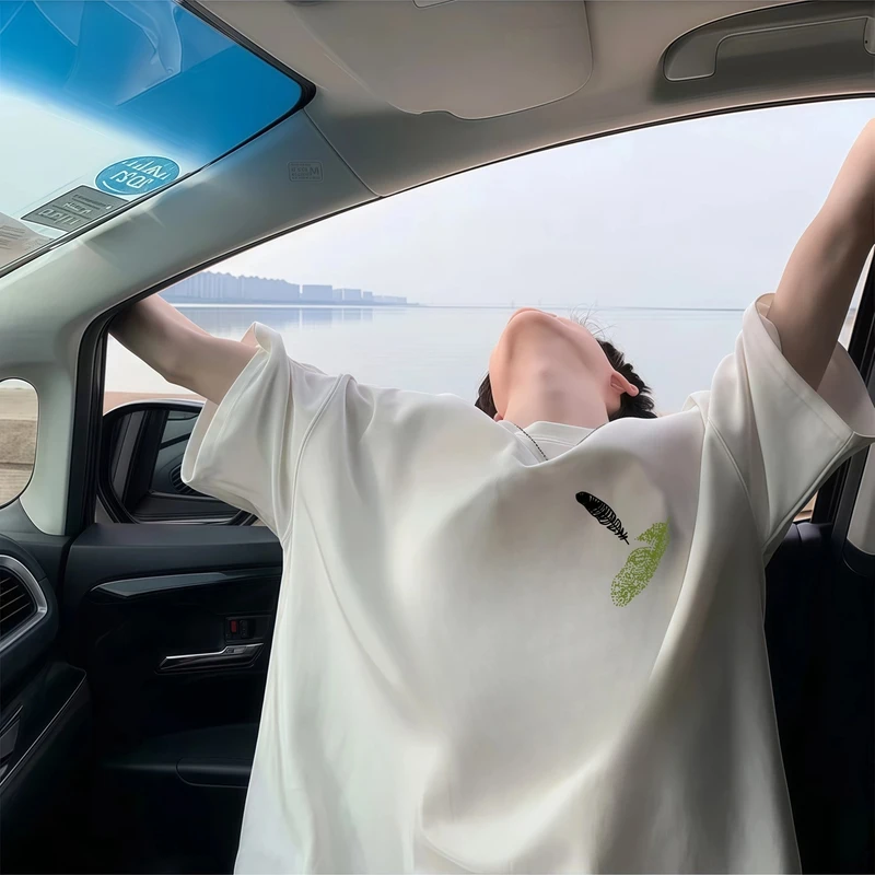 美式潮牌男士短袖t恤重磅纯棉青少年夏季宽松休闲半袖潮流ins上衣