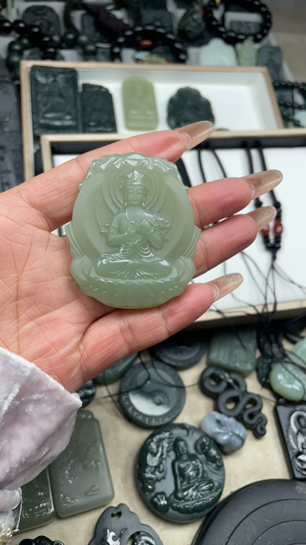 纯天然和田玉，生肖马守护神