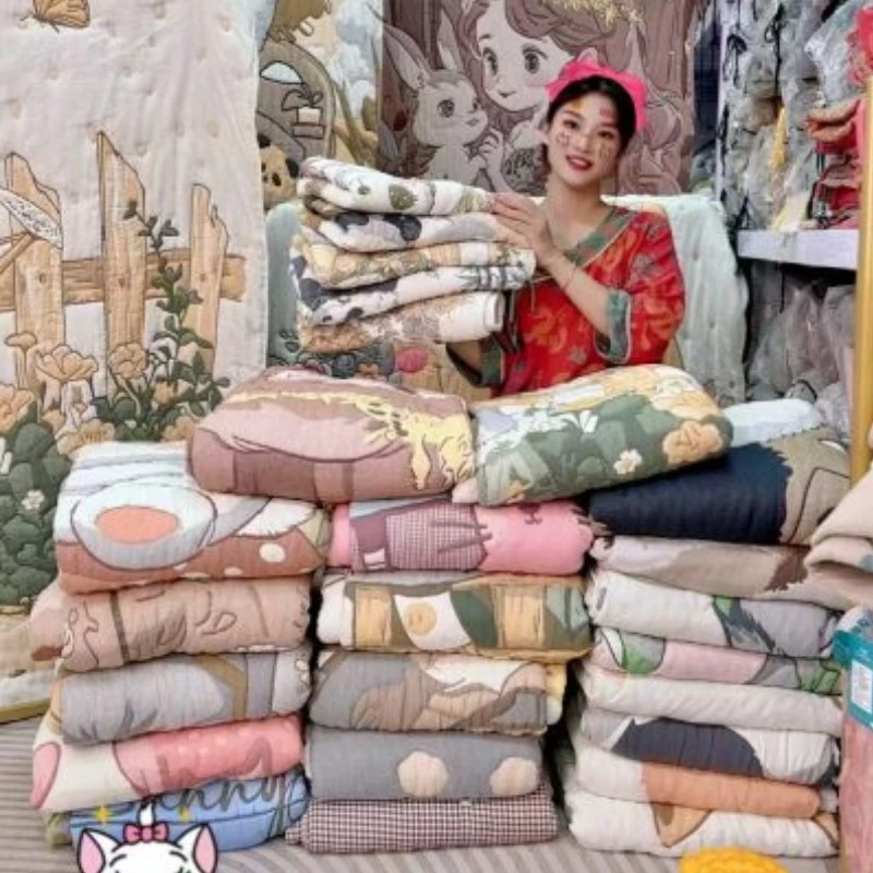 【单人】色织提花多功能柔软亲肤泡芙被150cm*200cm