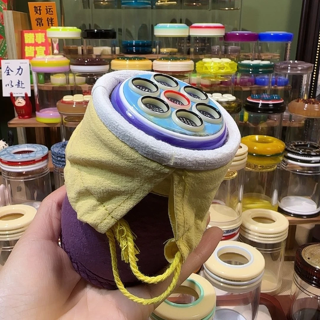 大***山腾龙紫色配黑金簧，紫色双拼布套