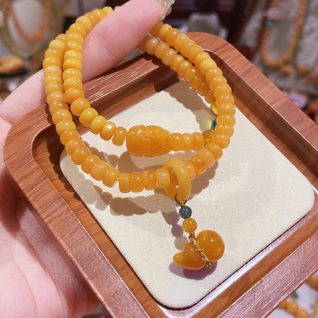 蜜蜡未镶嵌手链手串