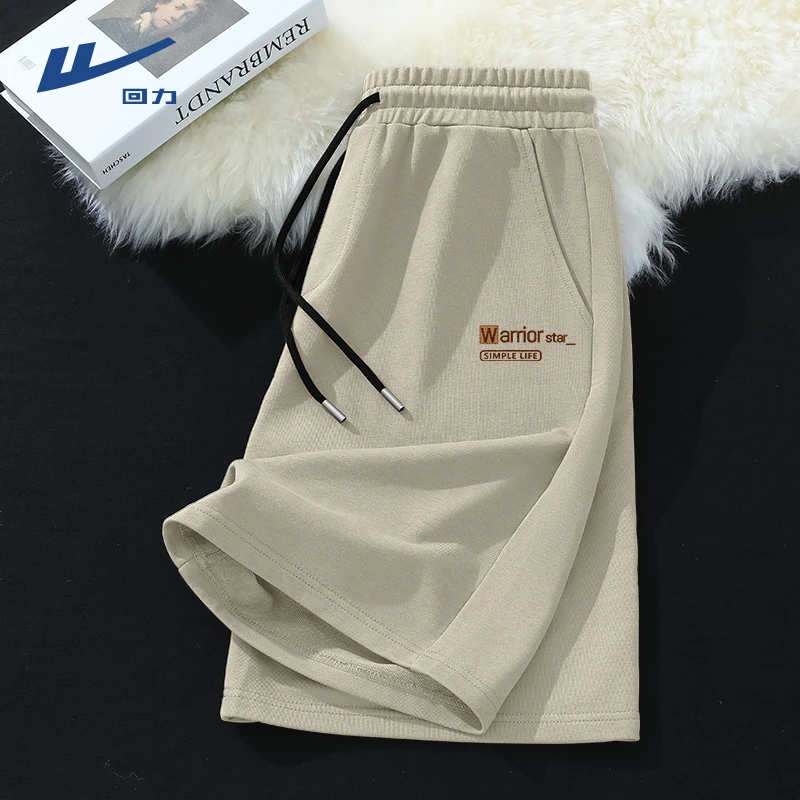 回力美式纯棉短裤男款夏季潮牌运动直筒五分裤男士宽松百搭中裤男