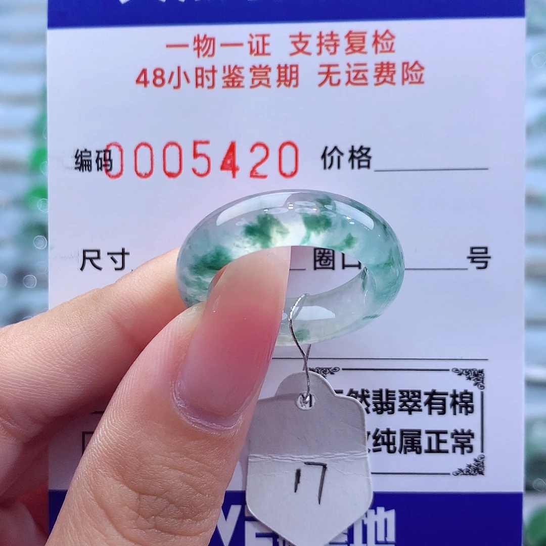 未镶嵌戒指翡翠天然