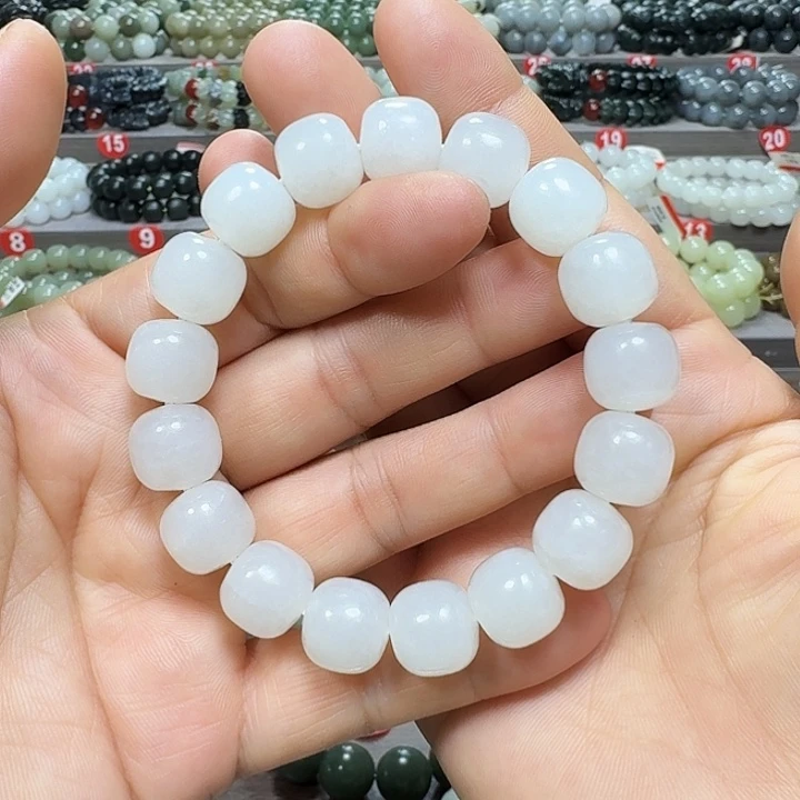 未镶嵌手链和田玉青海料老型卡13