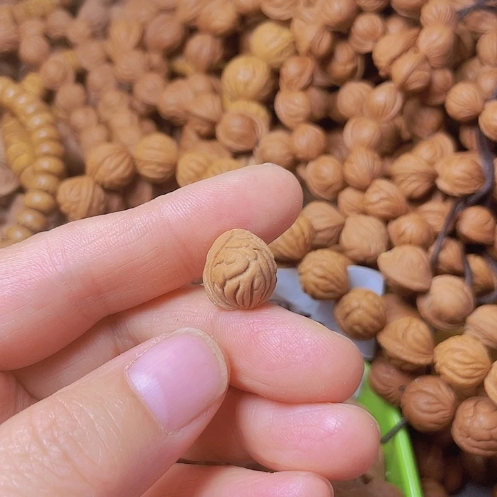 桃核吊坠小***快秦岭龙纹小金豆12尺寸20颗打孔