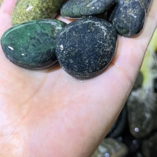 竹***叶有机玻璃藏玉药王石原石煮水料7颗