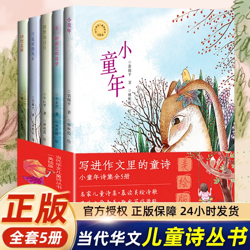 写进作文里的童诗当代华文儿童诗丛书小童年诗集美绘版作文金句