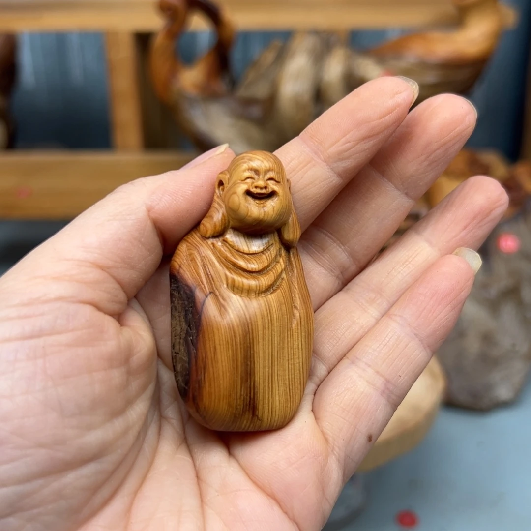 柏木崖柏木摆件手把件，