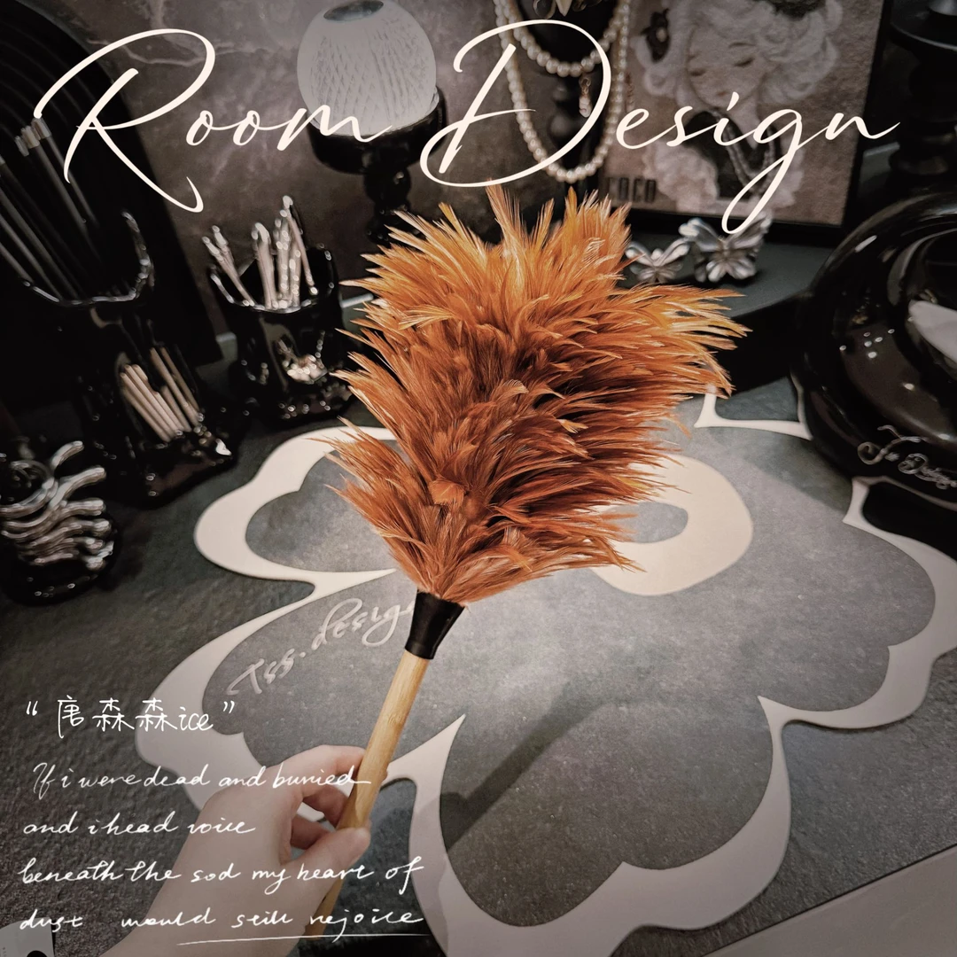 掸尘迎新鸡毛掸子不掉毛手工尘扫汽车家用扫灰老式竹把清洁除尘掸