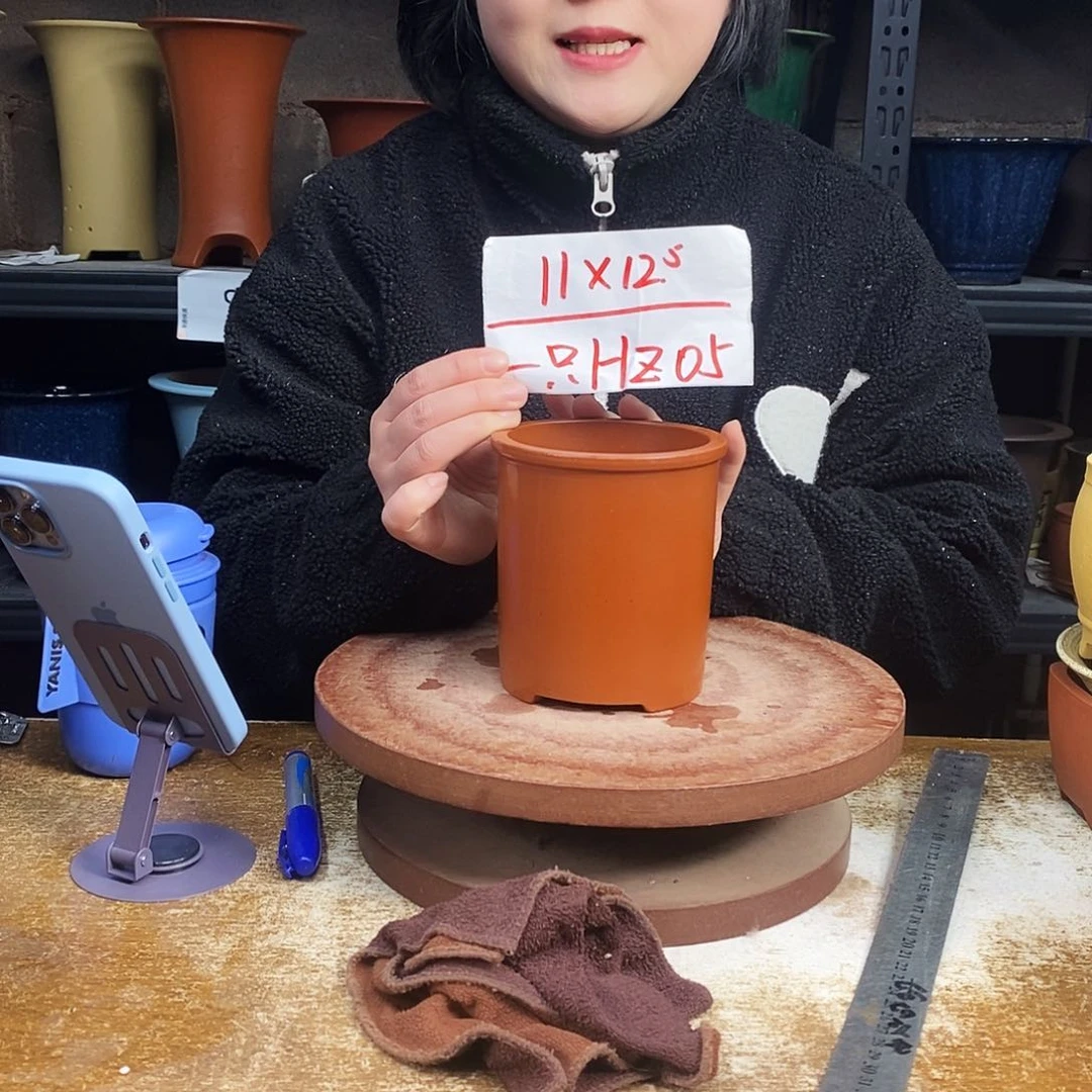 紫砂紫砂花盆一只HZ05