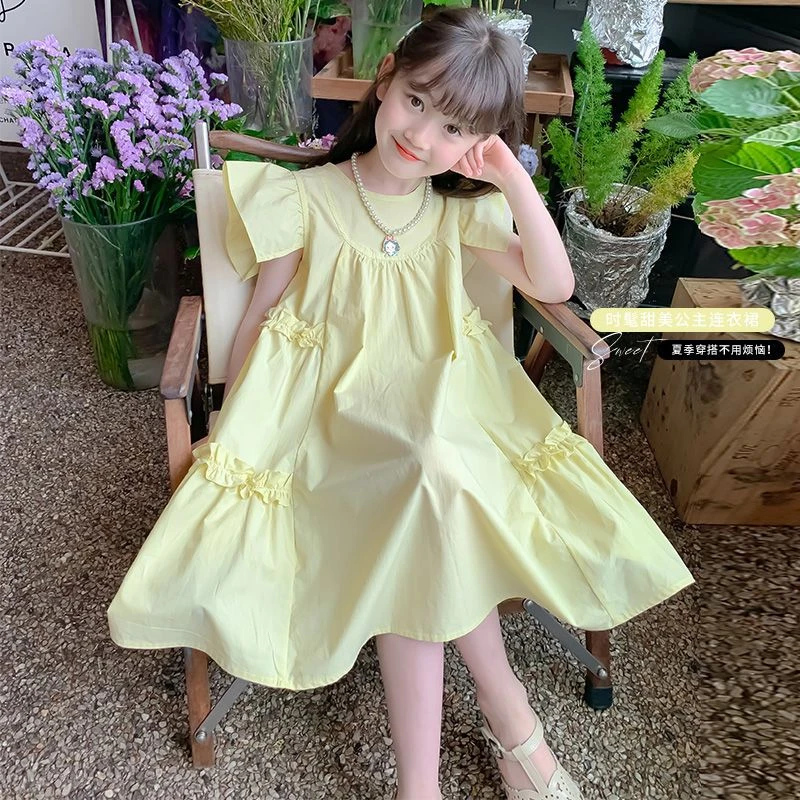 6Y164女童新款连衣裙夏季时尚中小童儿童韩版女孩洋气夏装公主裙