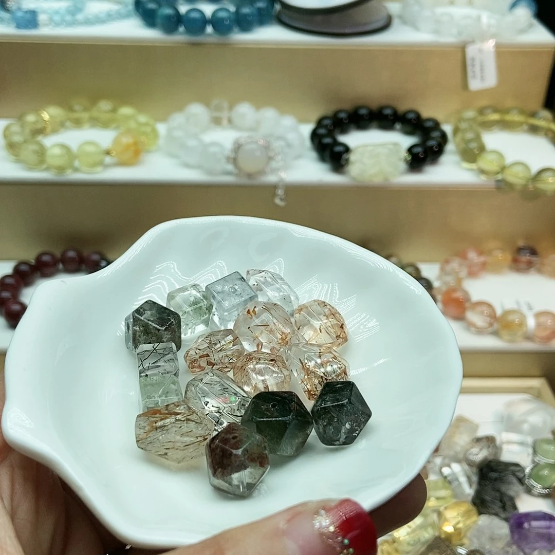 水晶手串未镶嵌柿****打包