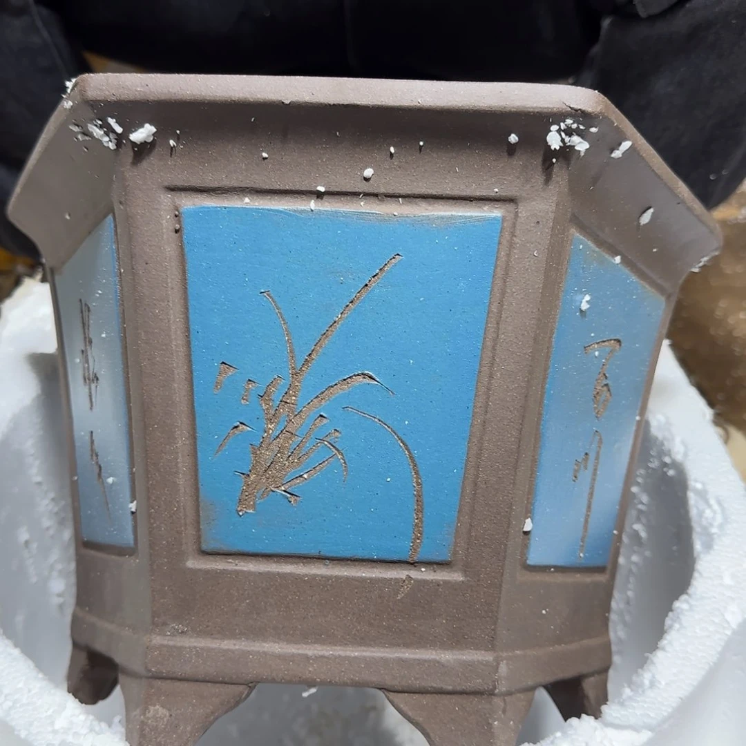 紫砂花盆口径33 28高度22