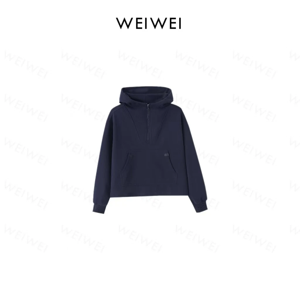 2025新款半拉链连帽卫衣