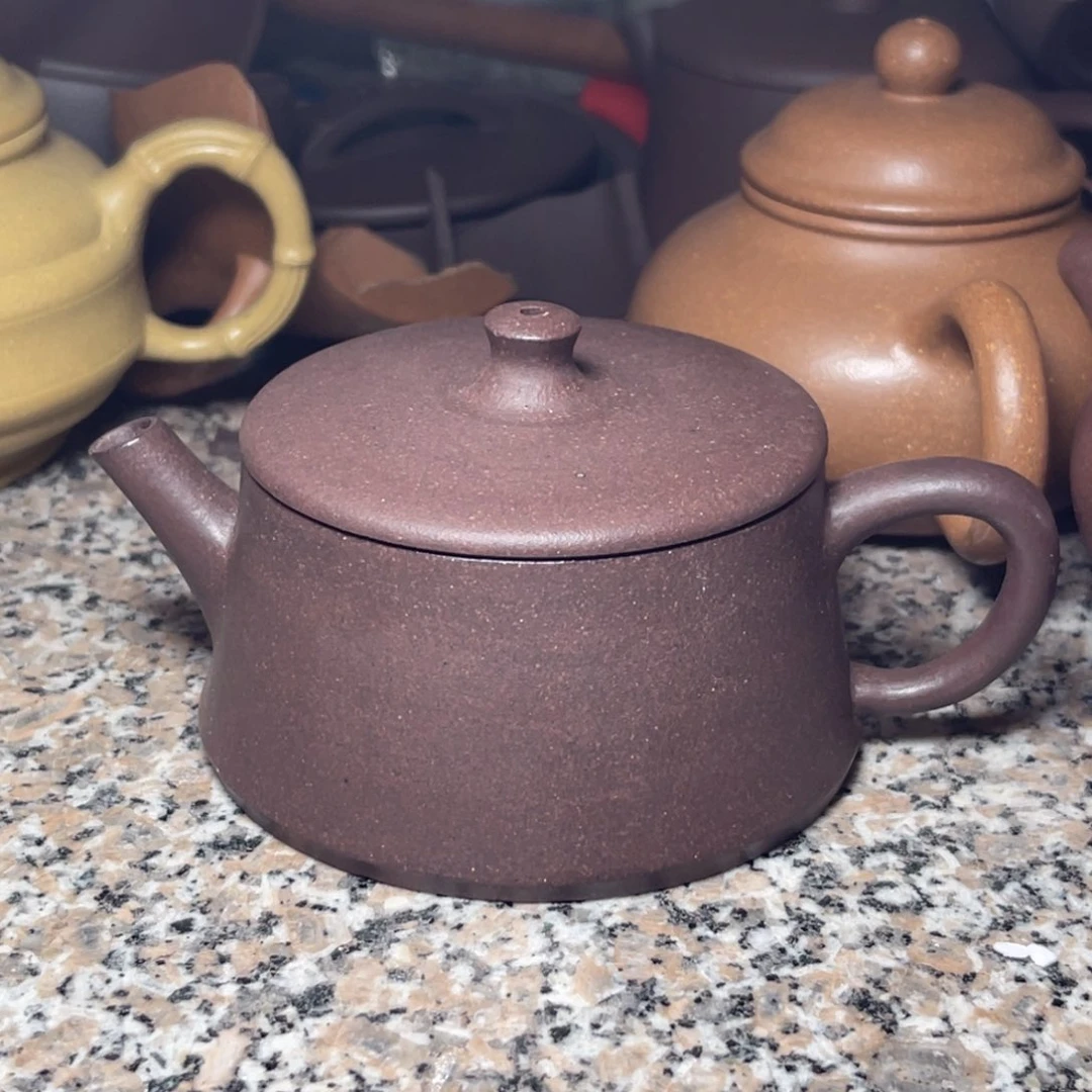 茶壶紫砂微瑕袁志桃花泥云柱