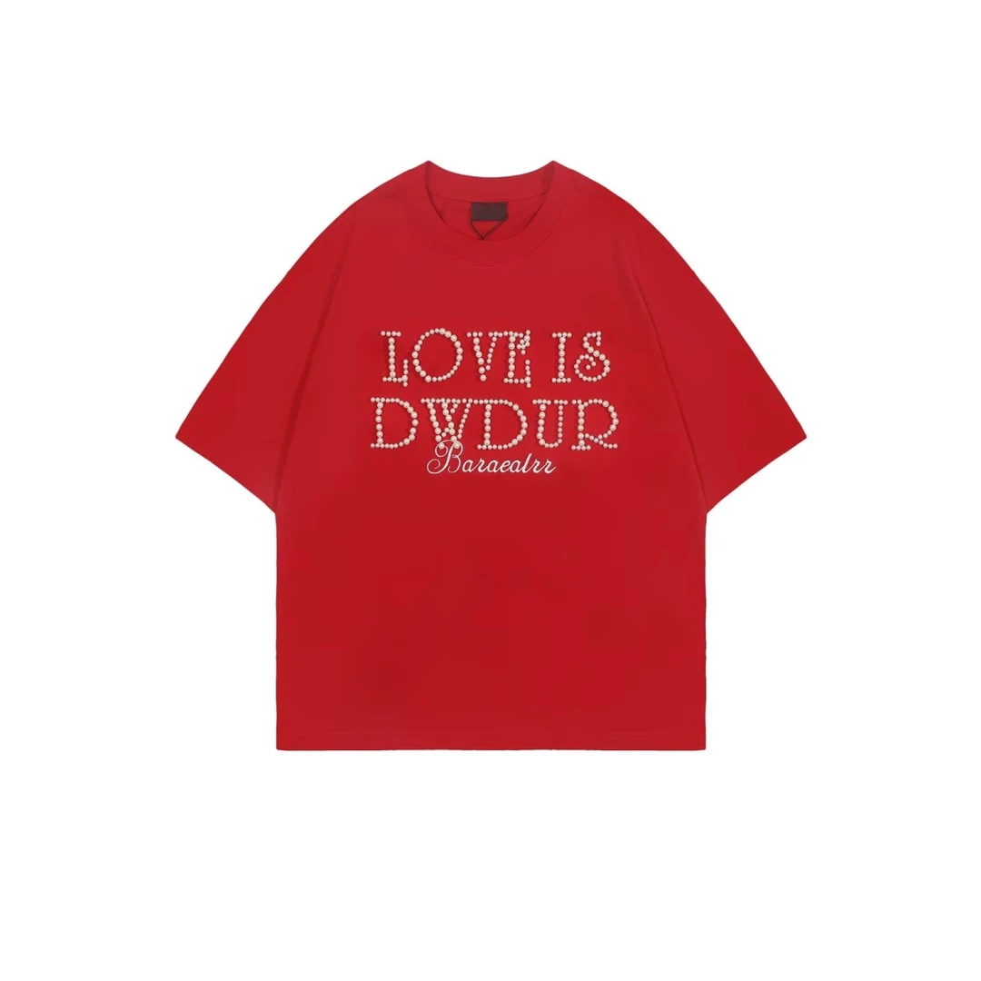 【Rich】短袖t恤男潮牌夏季宽松五分袖2024年新款网红潮流ins简约