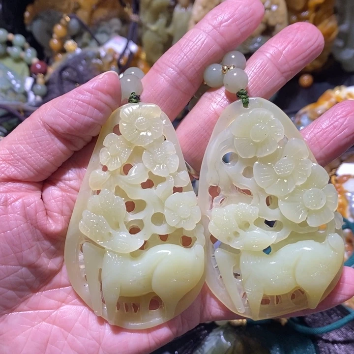 岫玉岫玉吊坠未镶嵌