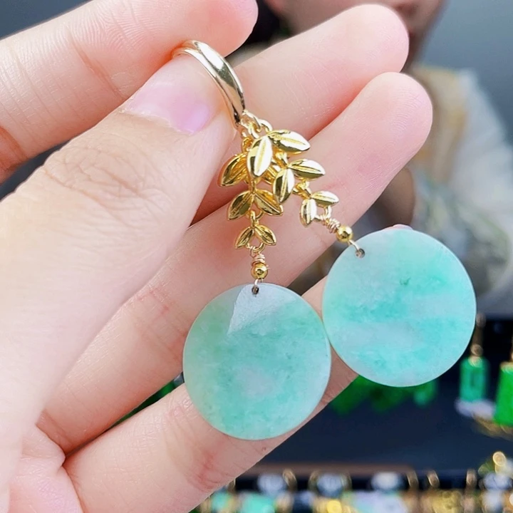 翡翠耳饰未镶嵌饰品