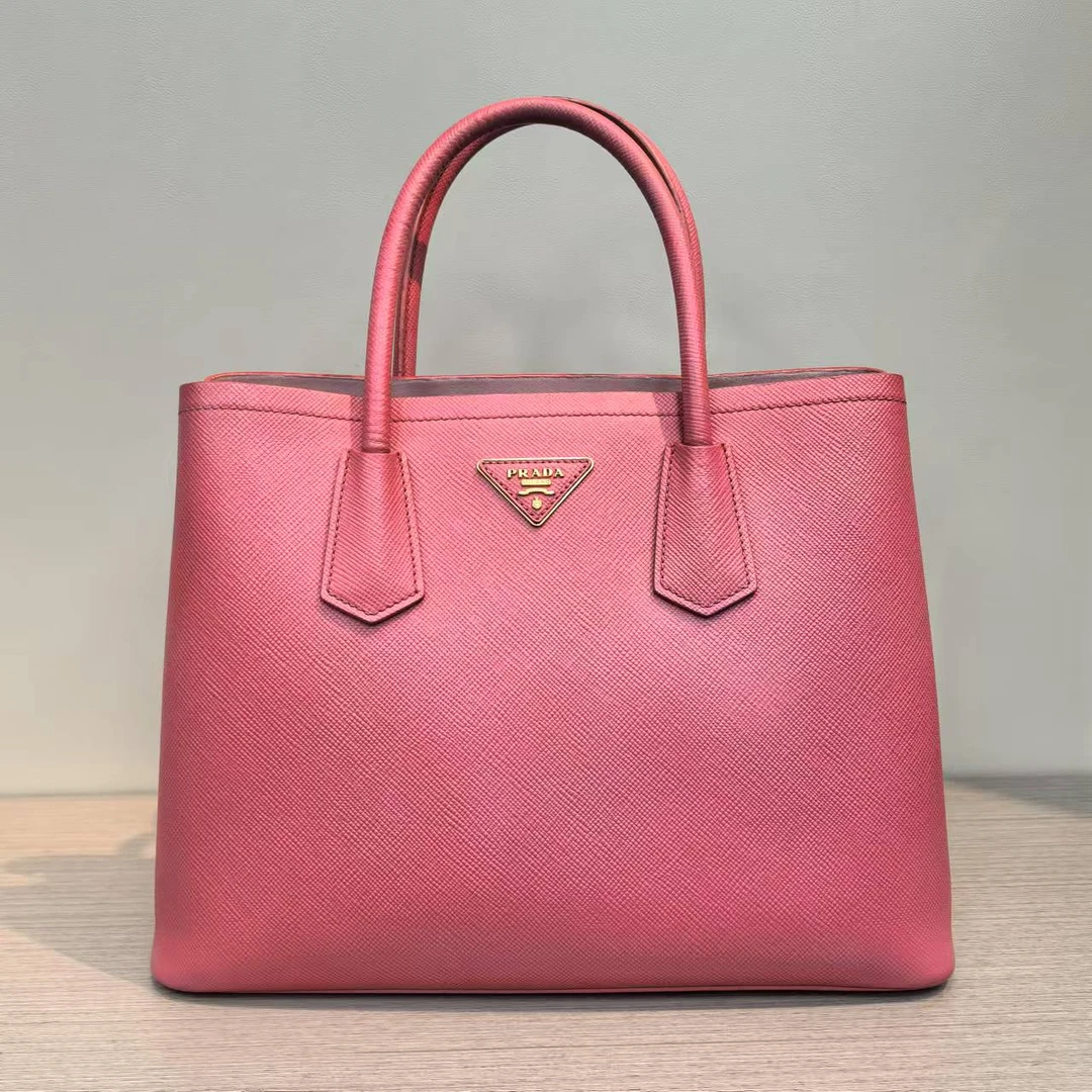 95新 Prada/普拉达 Prada粉色手提包