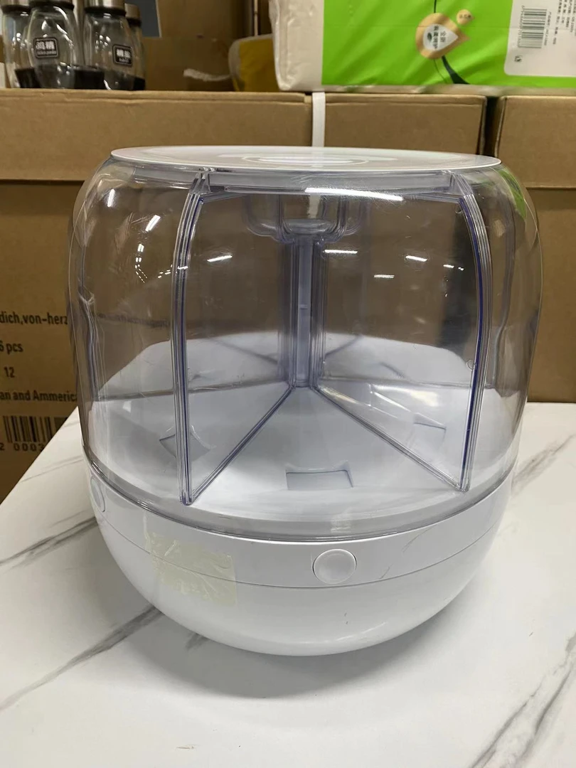 五谷杂粮收纳盒防虫防潮密封旋转米桶家用多格分装大米储物罐J