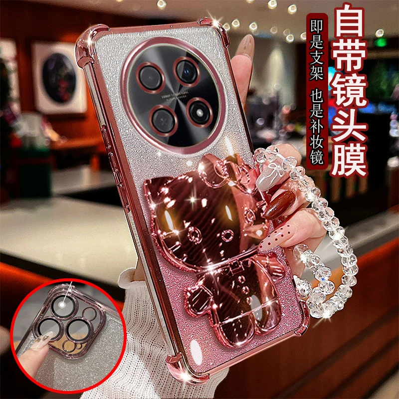 华为畅享70pro手机壳CTR-AL20支架镜子气囊防摔套镜头全包女新款