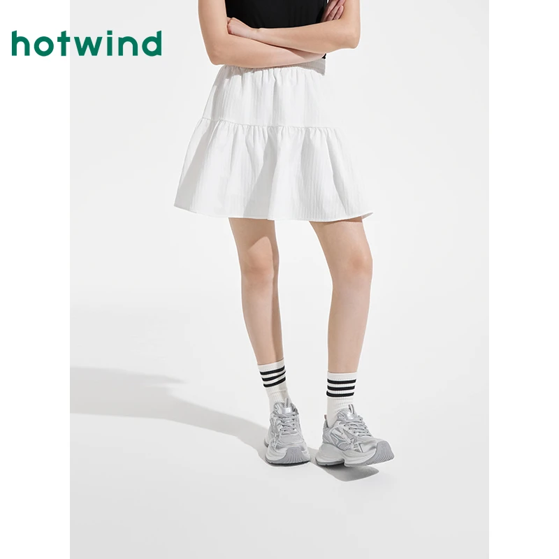 【热风商场专柜同款】2025年夏季新款女士肌理半裙F14W25203