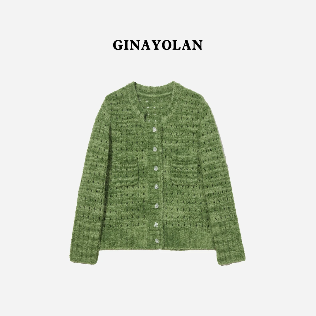 GINAYOLAN 瑾颜【设计师系列】春季新品时尚毛针织衫