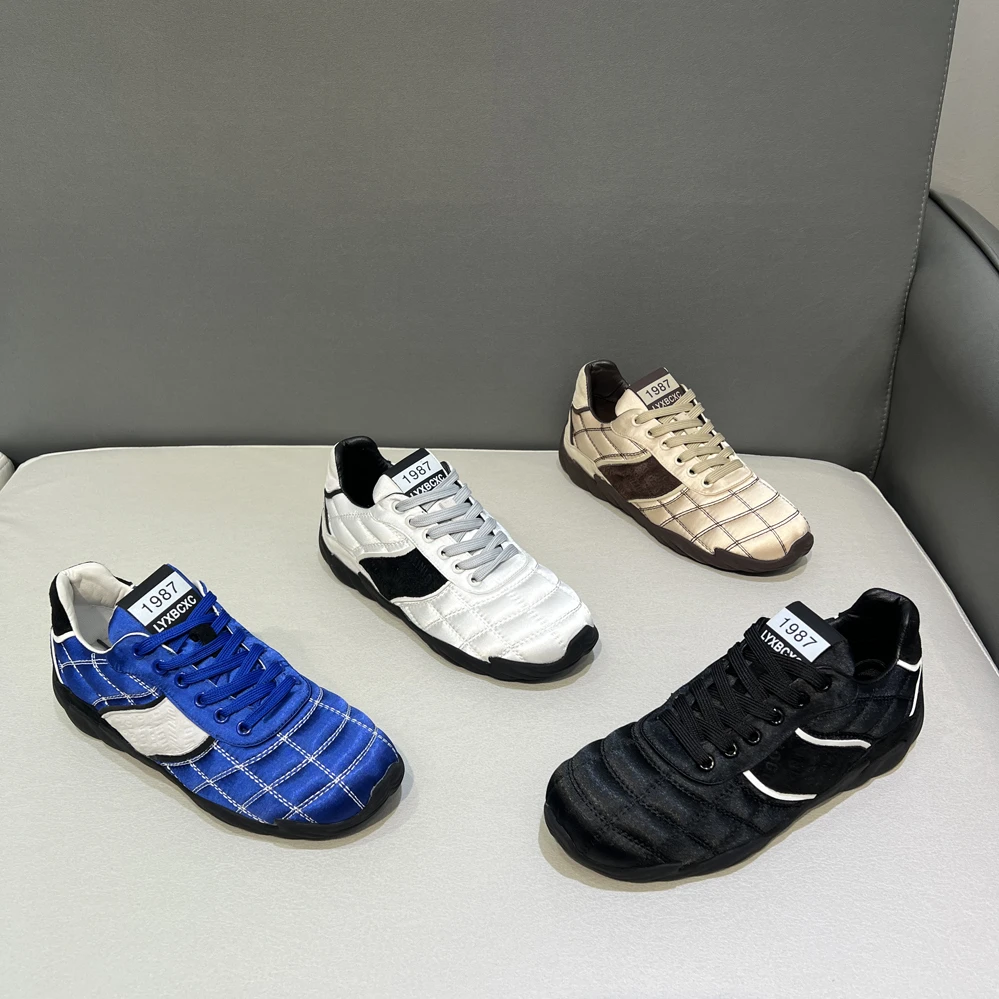 轻质车缝线休闲鞋时尚运动百搭软底软面舒适男士潮流开车鞋四季款