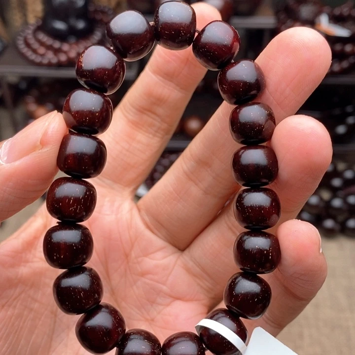 檀香紫檀（小叶紫檀）手串/手链1011泥料多金星特价款