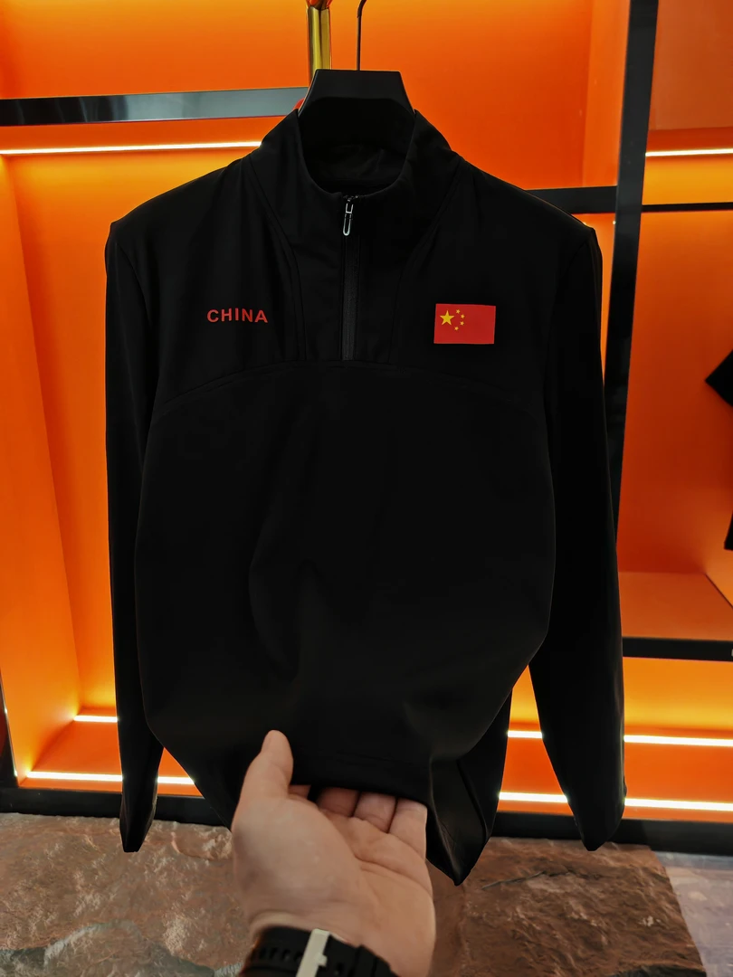 HW2025春季轻奢长袖新款男百搭设计师9091