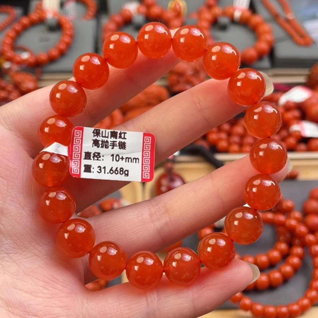 南红玛瑙5+m单圈未镶嵌