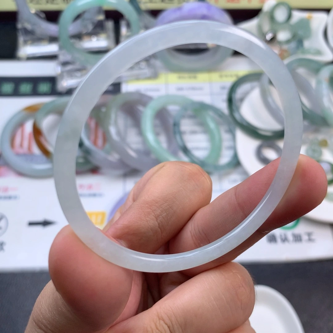 【闪购商品】未镶嵌定制翡翠54、55圈