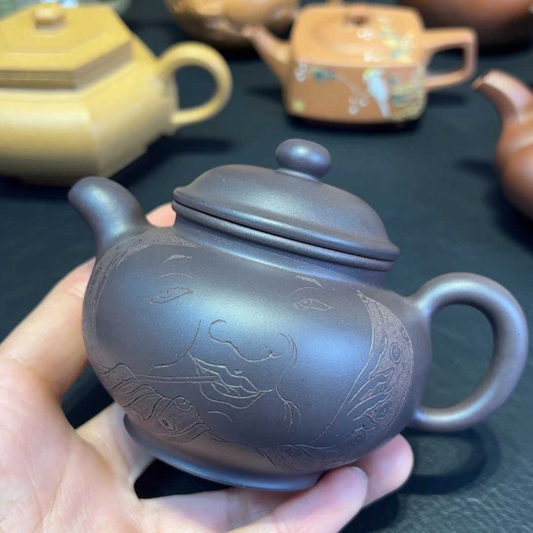 容量170毫升，紫泥，掇只