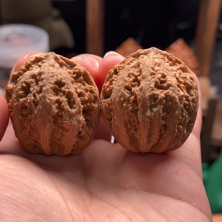 文玩核桃把件楸大胖20瑕疵