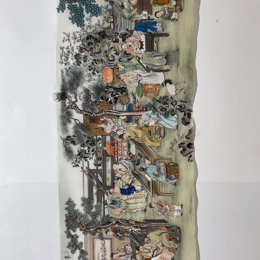 国画工笔人物画作品欣赏