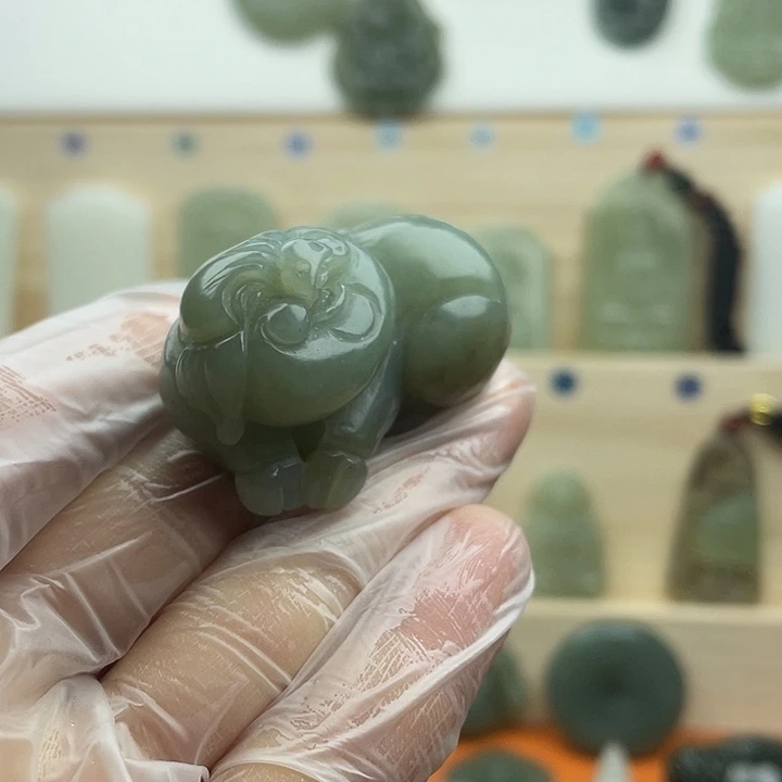 纯手工立体小猪把件