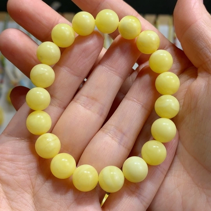 蜜蜡未镶嵌手链10.3mm