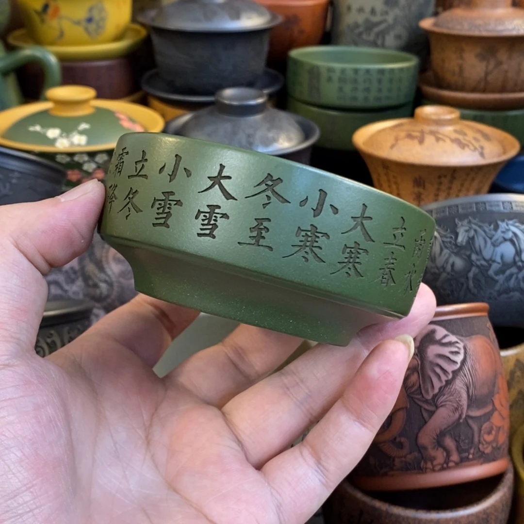 紫砂杯子宜兴全手工紫砂杯