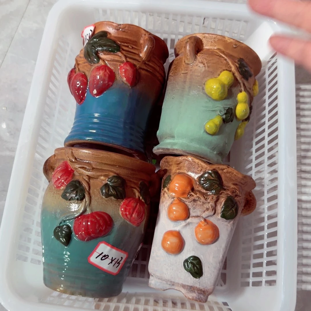 紫砂花盆粗陶盆醋